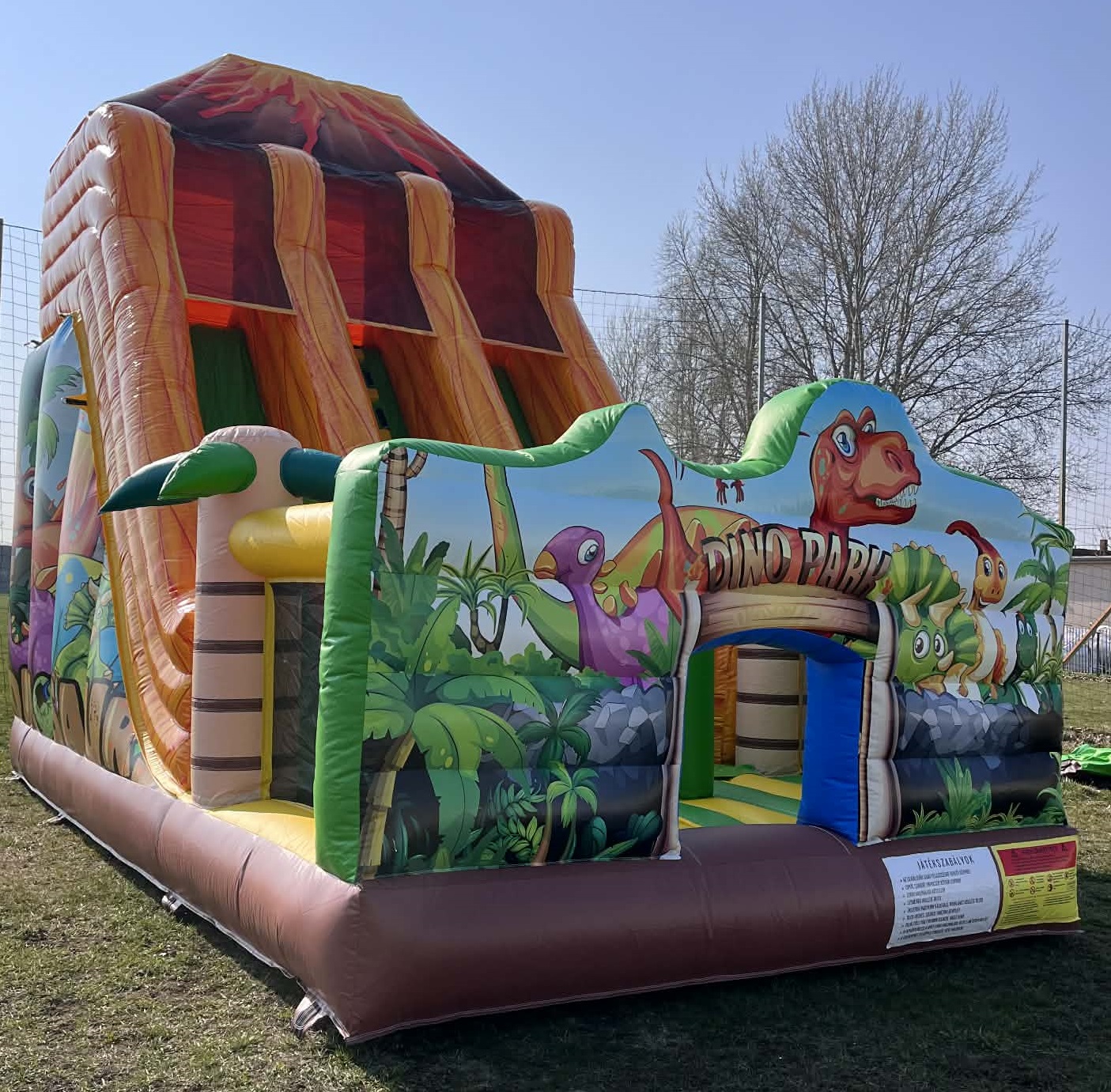 Dínó dupla csúszda élő-2